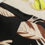 Girls Black Top With Printed Pant Set