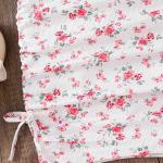 Girls White & Pink Floral Ruched Bodycon Dress
