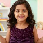 Girls Premium Purple Layered Party Dress with Big Bow & Embellished Bodice