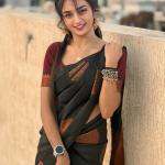 Nemesis Black Soft Silk Saree With Scrumptious Blouse Piece