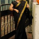 Surpassing Black Cotton Silk Saree With Classy Blouse Piece