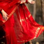Murmurous Red Cotton Silk Saree With Capricious Blouse Piece