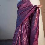 Resplendent Purple Soft Silk Saree With Quintessential Blouse Piece
