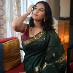 Glorious Dark Green Cotton Silk Saree With Proficient Blouse Piece
