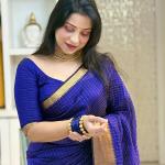 Supernal Royal Blue Soft Silk Saree With Pleasant Blouse Piece