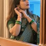 Petrichor Dark Green Soft Silk Saree With Embellished Blouse Piece