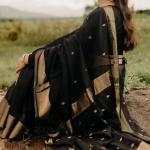 Posh Black Soft Silk Saree With Pretty Blouse Piece