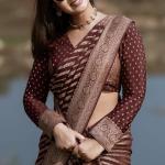 Exceptional Wine Soft Silk Saree With Cynosure Blouse Piece