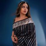 Sensational Black Soft Silk Saree With Gratifying Blouse Piece