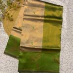 Evocative Beige Soft Banarasi Silk Saree With Stunner Blouse Piece