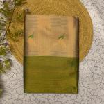Evocative Beige Soft Banarasi Silk Saree With Stunner Blouse Piece