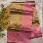 Glorious Beige Soft Banarasi Silk Saree With Pleasant Blouse Piece