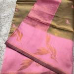 Glorious Beige Soft Banarasi Silk Saree With Pleasant Blouse Piece
