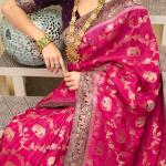 Posh Dark Pink Soft Silk Saree With Exuberant Blouse Piece