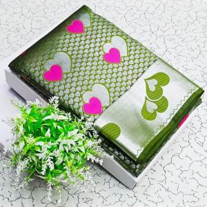 Nemesis Green Soft Banarasi Silk Saree With Stunning Blouse Piece