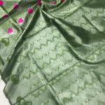 Nemesis Green Soft Banarasi Silk Saree With Stunning Blouse Piece