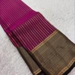 Ratatouille Dark Pink Soft Silk Saree With Glorious Blouse Piece