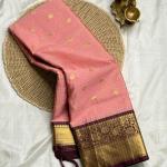 Enthralling Baby Pink Soft Silk Saree With Impressive Blouse Piece