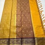 Glittering Mustard Soft Silk Saree With Scintillating Blouse Piece