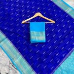 Glamorous Royal Blue Soft Silk Saree With Epiphany Blouse Piece