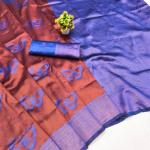 Engrossing Maroon Pure Zari Weaving Banarasi Silk Saree With Sonorous Blouse Piece