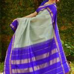 Prettiest Sea Green Soft Silk Saree With Palimpsest Blouse Piece
