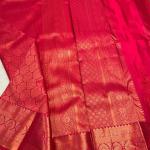 Scintilla Dark Pink Soft Banarasi Silk Saree With Panoply Blouse Piece