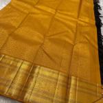 Gorgeous Black Soft Silk Saree With Beautiful Blouse Piece