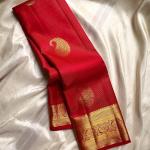 Twirling Red Soft Banarasi Silk Saree With Beauteous Blouse Piece