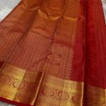 Twirling Red Soft Banarasi Silk Saree With Beauteous Blouse Piece