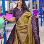 Outstanding Golden Soft Silk Saree With Sumptuous Blouse Piece