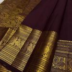 Panache Wine Soft Banarasi Silk Saree With Adorable Blouse Piece