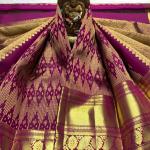 Entrancing Purple Soft Banarasi Silk Saree With Comely Blouse Piece