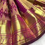 Entrancing Purple Soft Banarasi Silk Saree With Comely Blouse Piece