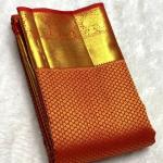Sumptuous Red Soft Banarasi Silk Saree With Bewitching Blouse Piece