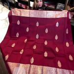 Supernal Wine Soft Banarasi Silk Saree With Devastating Blouse Piece