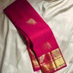 Stunning Dark Pink Soft Banarasi Silk Saree With Alluring Blouse Piece