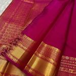 Stunning Dark Pink Soft Banarasi Silk Saree With Alluring Blouse Piece