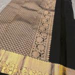 Tremendous Black Soft Banarasi Silk Saree With Pleasurable Blouse Piece