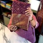 Vibrant Purple Soft Banarasi Silk Saree With Winsome Blouse Piece