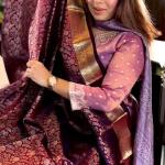Vibrant Purple Soft Banarasi Silk Saree With Winsome Blouse Piece