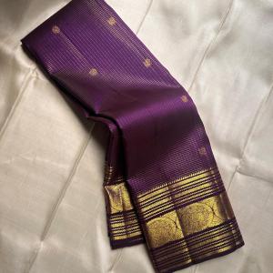 Profuse Purple Soft Banarasi Silk Saree With Evanescent Blouse Piece
