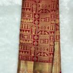 Vivacious Red Soft Banarasi Silk Saree With Petrichor Blouse Piece