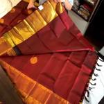 Moiety Maroon Soft Banarasi Silk Saree With Traditional Blouse Piece