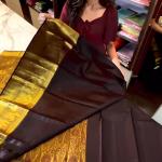 Gratifying Brown Soft Banarasi Silk Saree With Alluring Blouse Piece