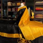 Fairytale Black Soft Banarasi Silk Saree With Pulsating Blouse Piece