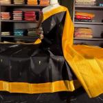 Fairytale Black Soft Banarasi Silk Saree With Pulsating Blouse Piece