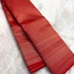 Desiring Red Soft Banarasi Silk Saree With Mesmeric Blouse Piece