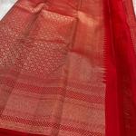 Desiring Red Soft Banarasi Silk Saree With Mesmeric Blouse Piece