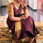 Eye-catching Maroon Soft Banarasi Silk Saree With Sophisticated Blouse Piece